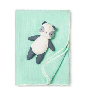 Cloud Island 100% Cotton Baby Blanket & Plush Toy Set